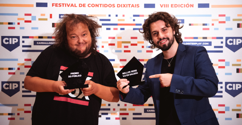 Pedro Brandariz e Javier Seoane cos premios de Matara 